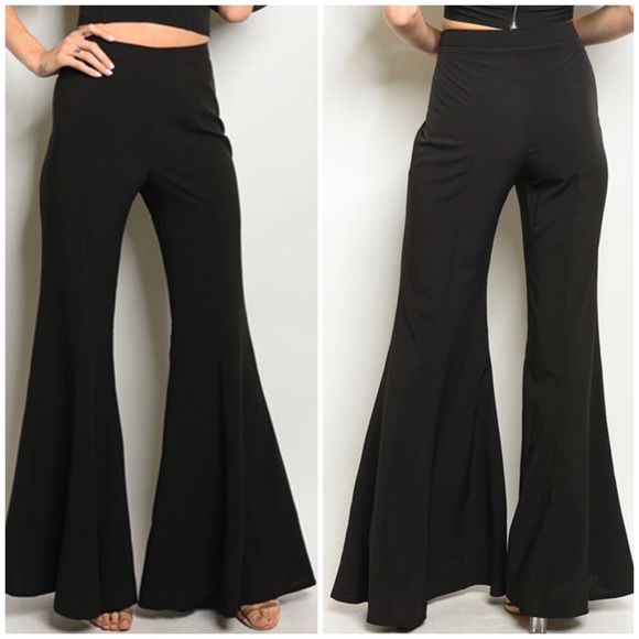 BLACK FLARE PANTS - Picture 3 of 6